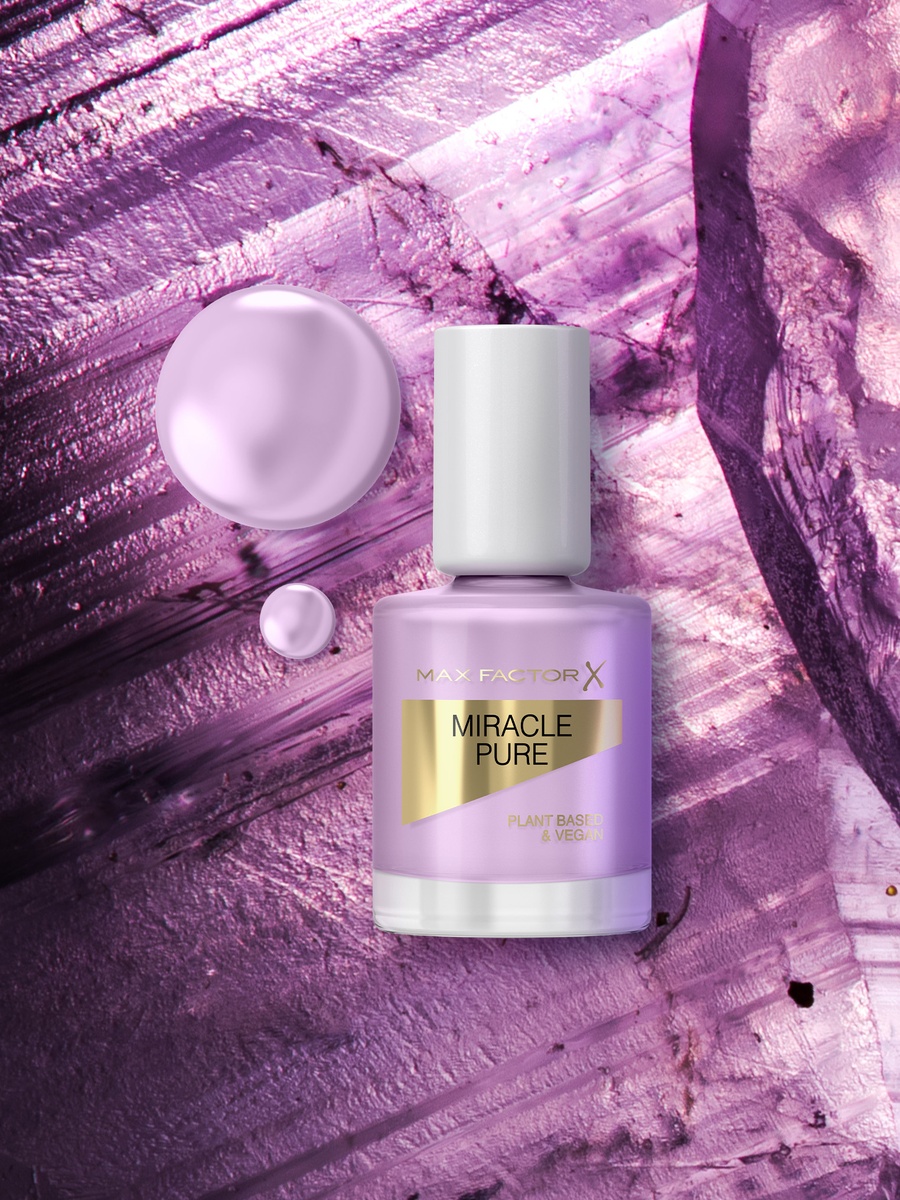 Miracle Pure Nail Polish, Healing Crystal Collection, Serene Amethyst, 12Ml