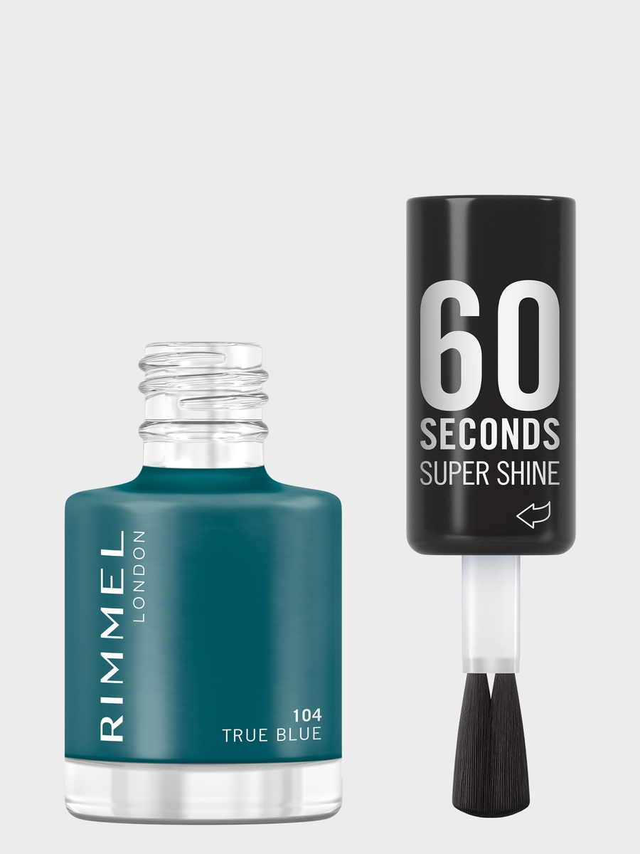 60 Seconds Super Shine Nail Polish - 104 - True Blue, 8Ml