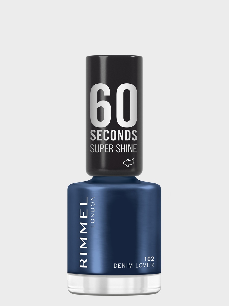 60 Seconds Super Shine Nail Polish - 102 - Denim Lover, 8Ml
