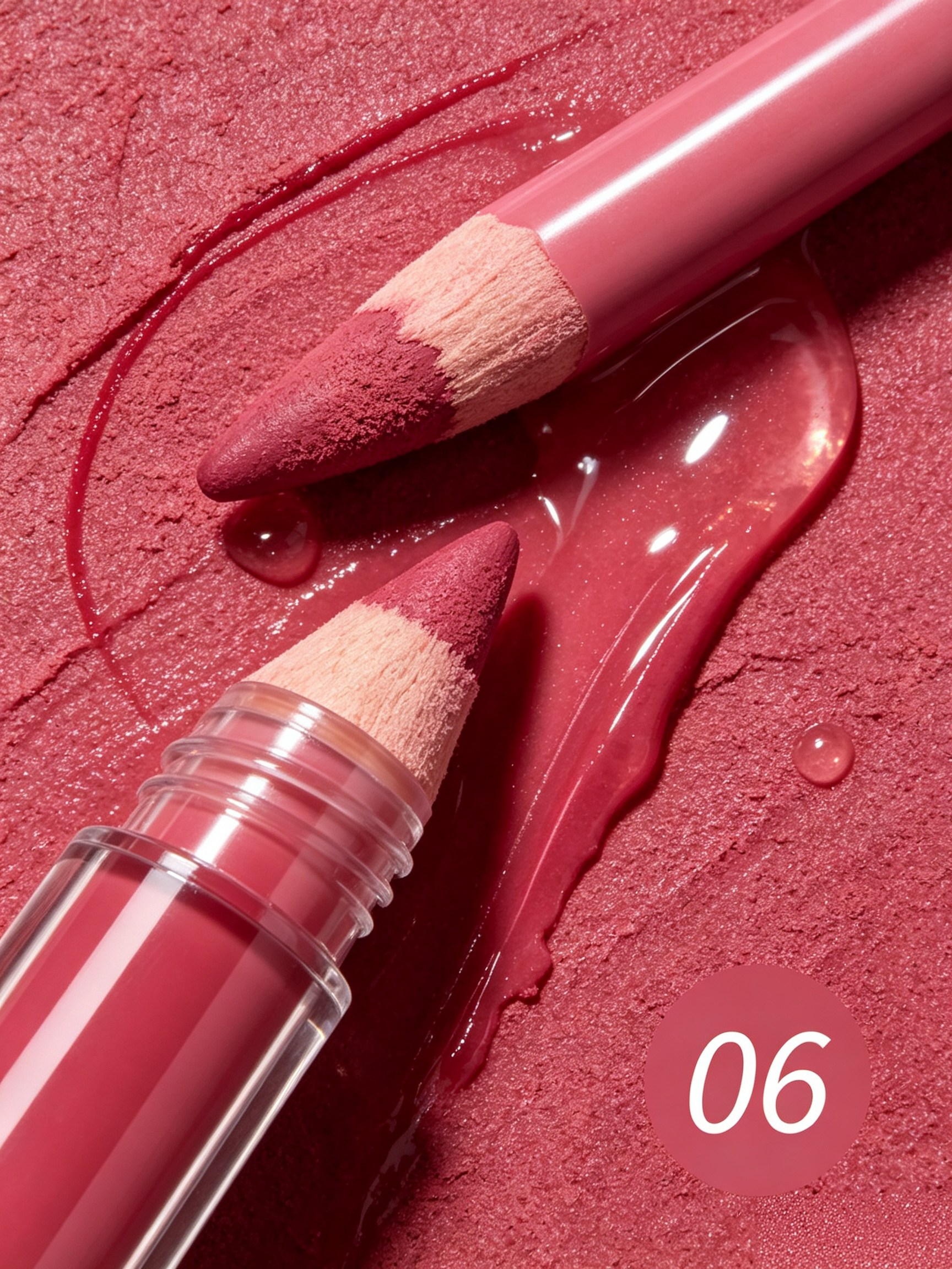 Lip Liner and Matte Lip Mud 2 in 1 Set