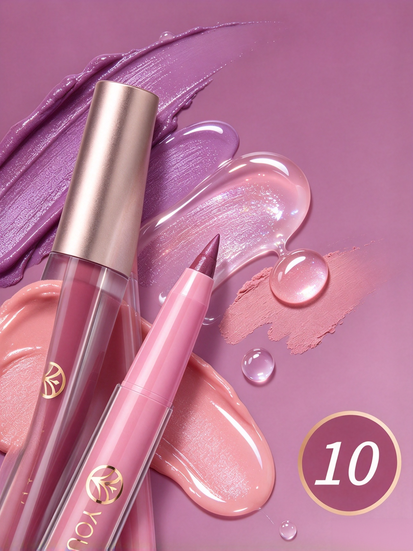 Lip Liner and Matte Lip Mud 2 in 1 Set