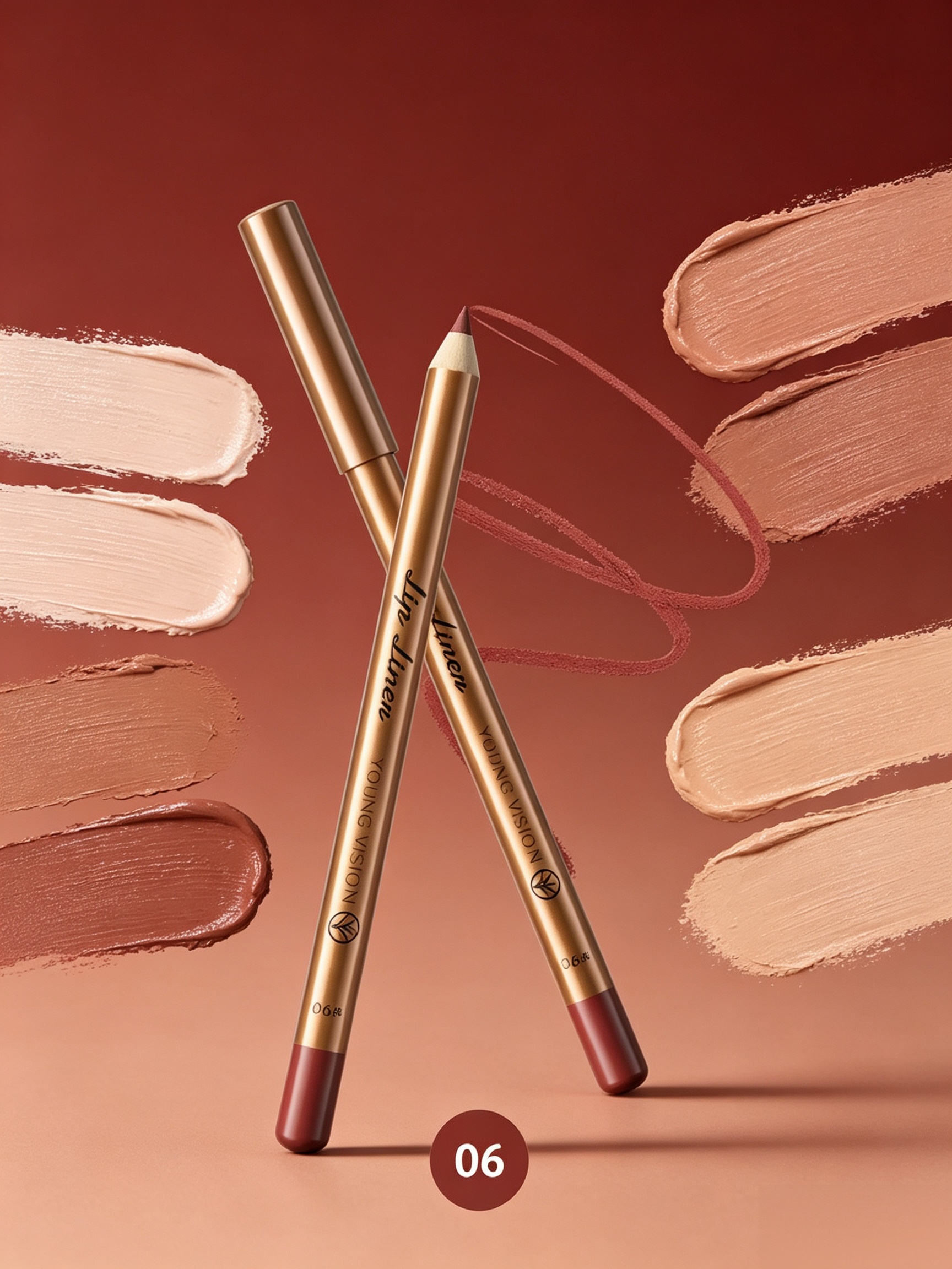 Matte Lip Liner and Lipstick
