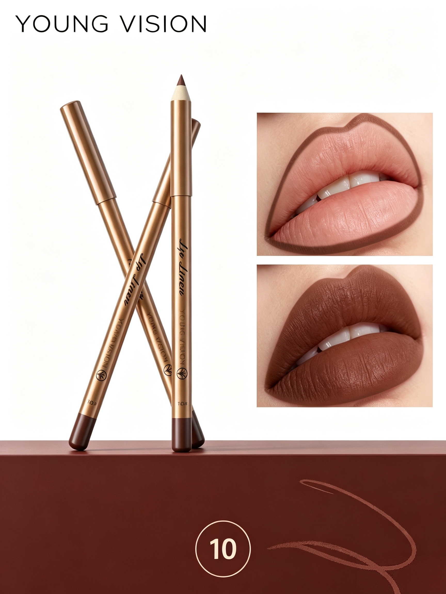 Matte Lip Liner and Lipstick