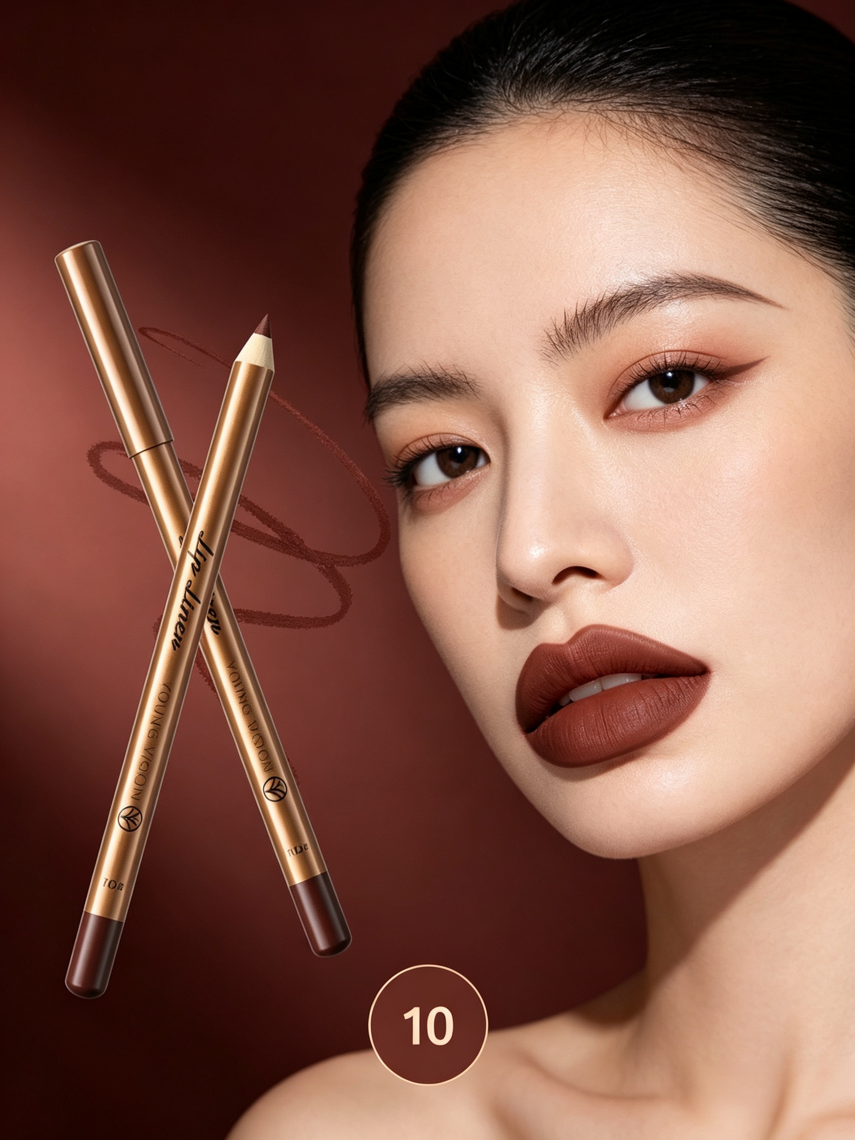 Matte Lip Liner and Lipstick