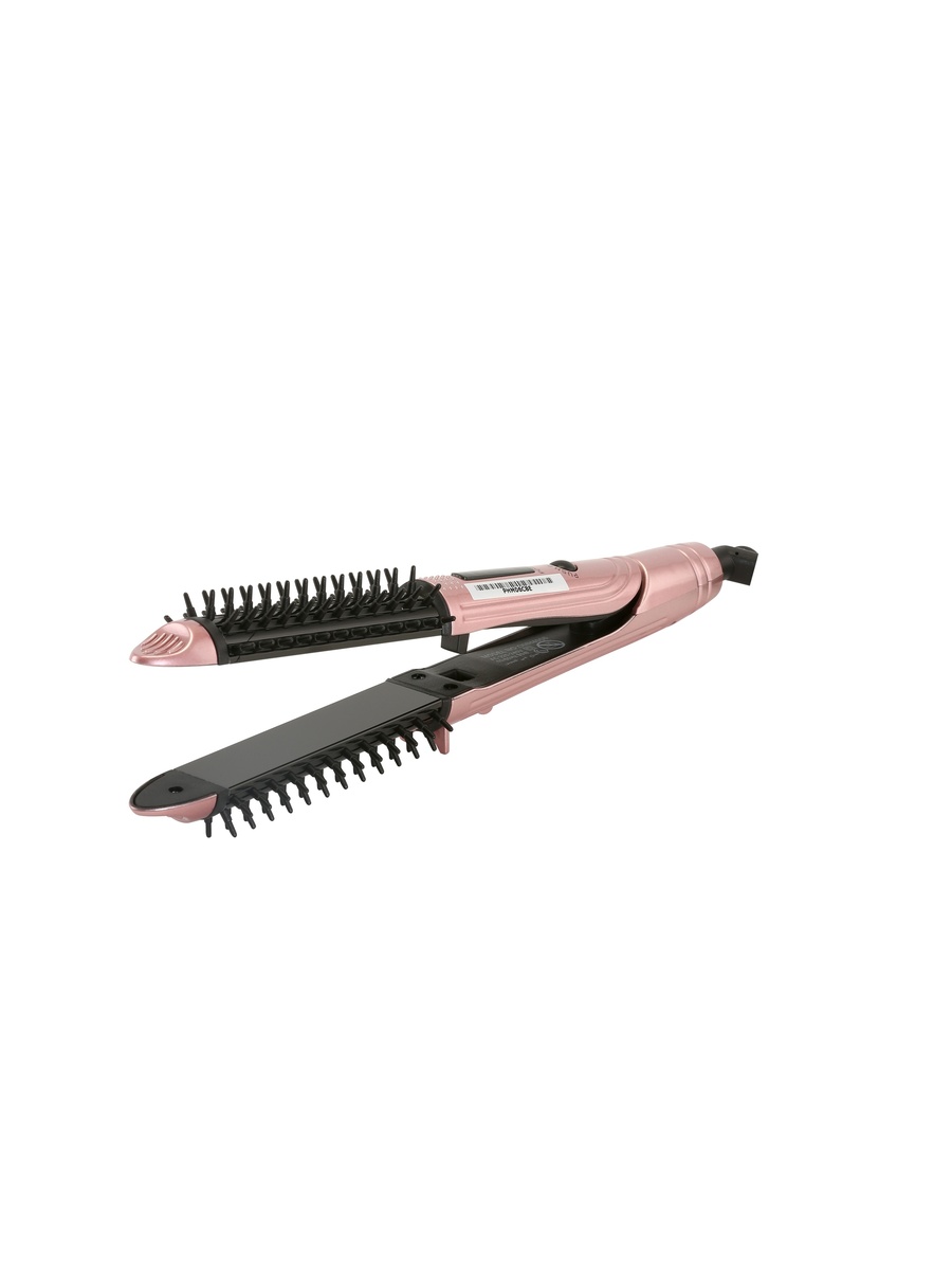 2-in-1 Hair Straightener with Brush Attachment - OMH4006