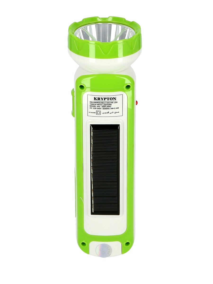 Rechargeable Solar LED Torch with Lantern - KNFL5093