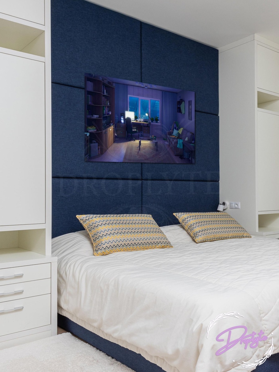 Study Room or Workspace Digital 3D Design Decorative Wall Art, 40cm x 30cm