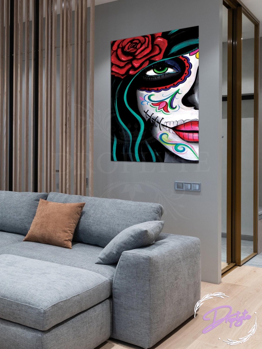 Beautiful Woman Wall Art Canvas with Wooden Frame 40cm x 60cm