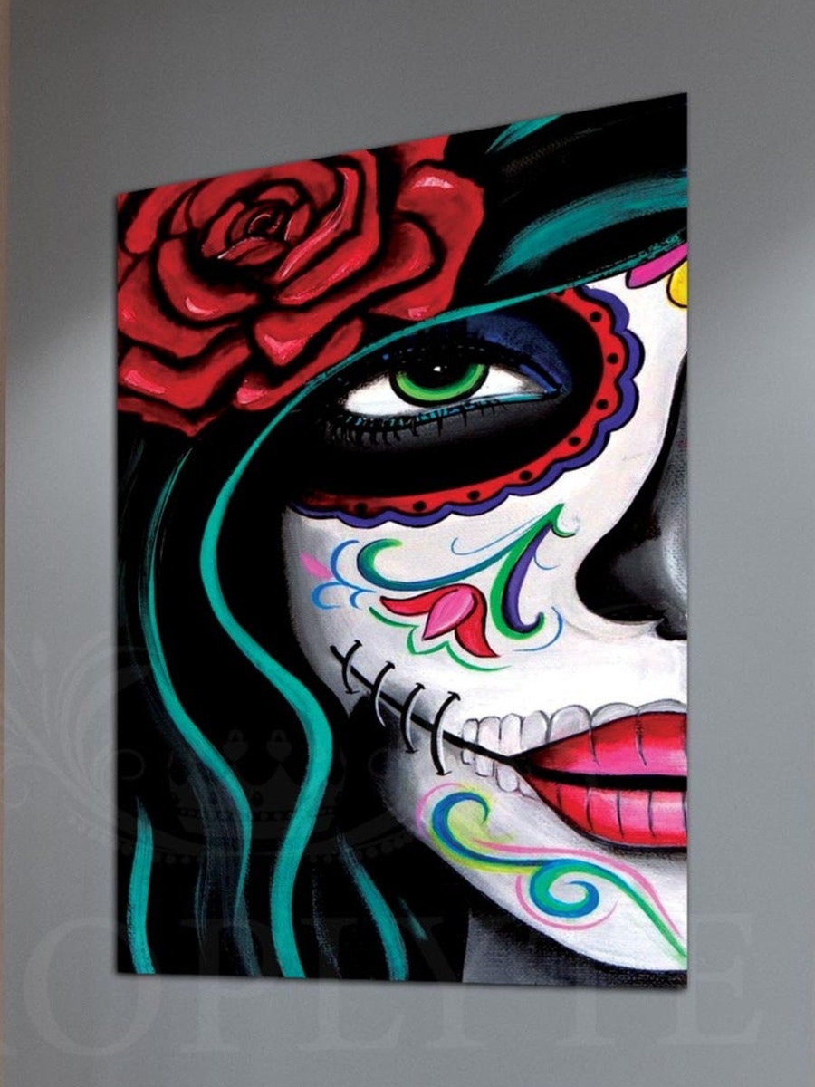 Beautiful Woman Wall Art Canvas with Wooden Frame 40cm x 60cm