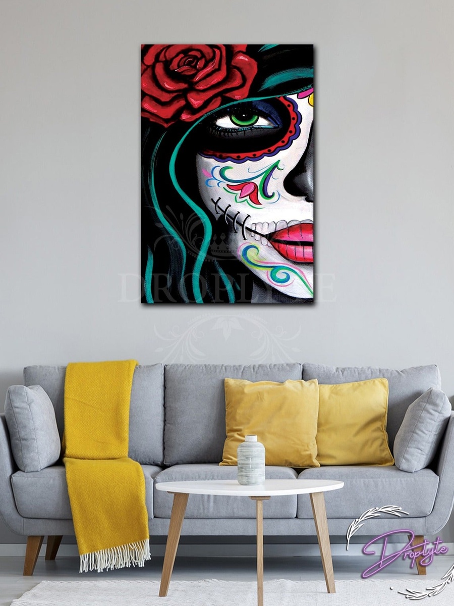 Beautiful Woman Wall Art Canvas with Wooden Frame 40cm x 60cm
