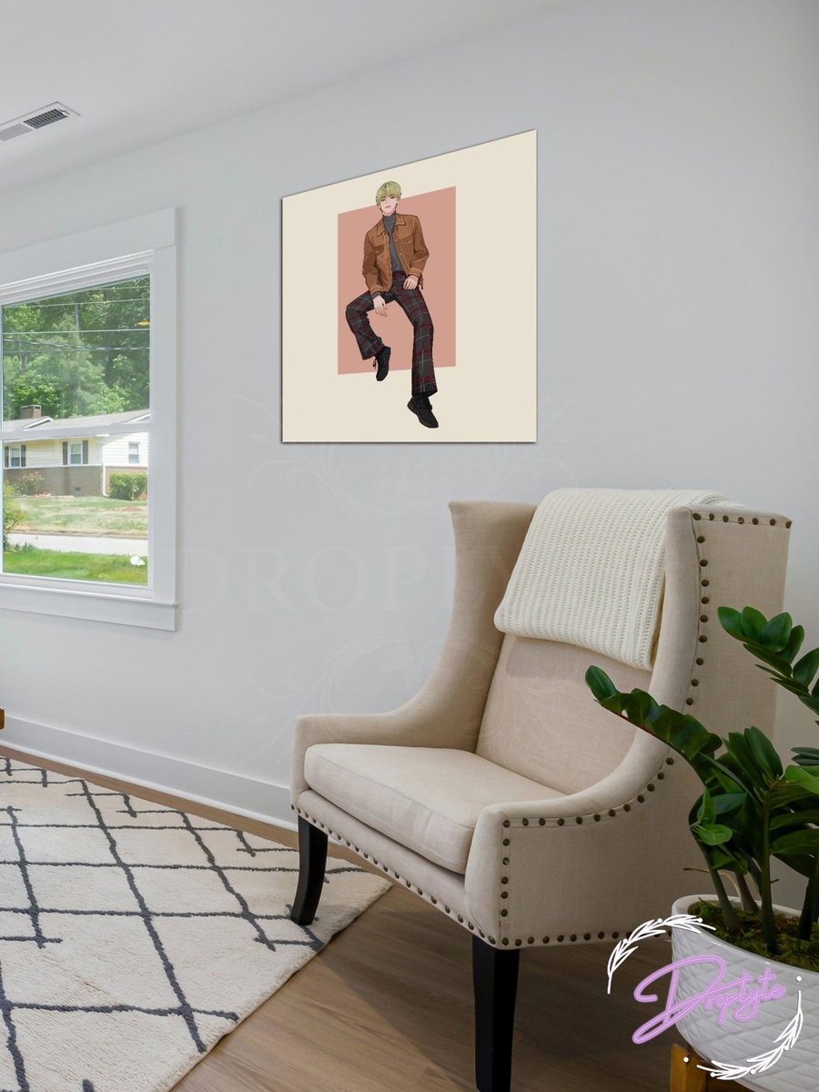 BTS Smart Guy Decorative Wall Art, 30cm x 30cm