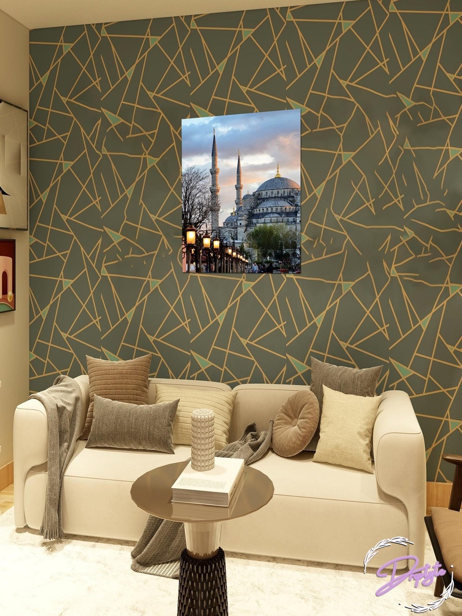 Beautiful Masjid Islamic Wall Art 30cm x 40cm