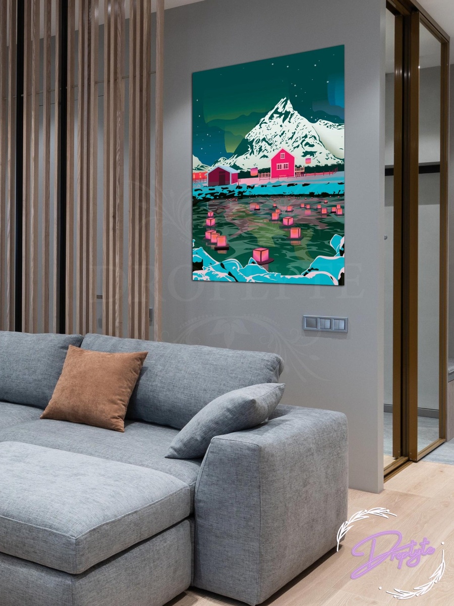 Beautiful Nature Wall Art Canvas with Wooden Frame 40cm x 60cm