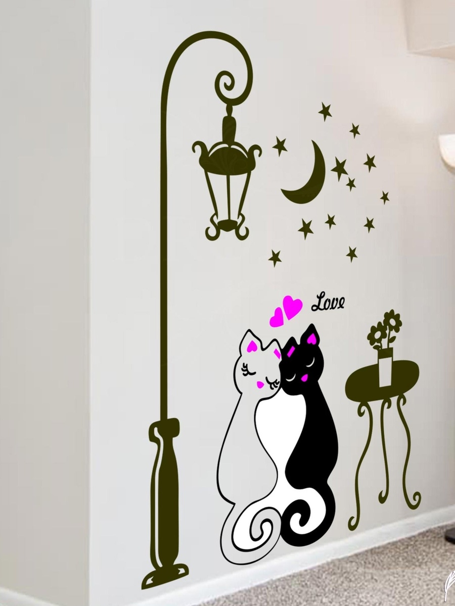 Diy Art Cute Cat Wall Stickers