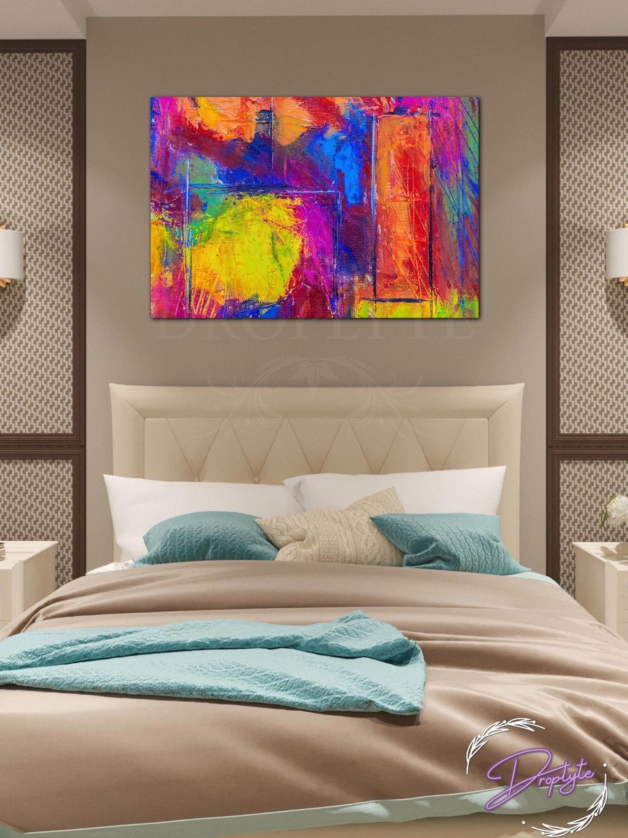 3D Abstract colorful Painting Decorative Wall Art, 60cm x 40cm