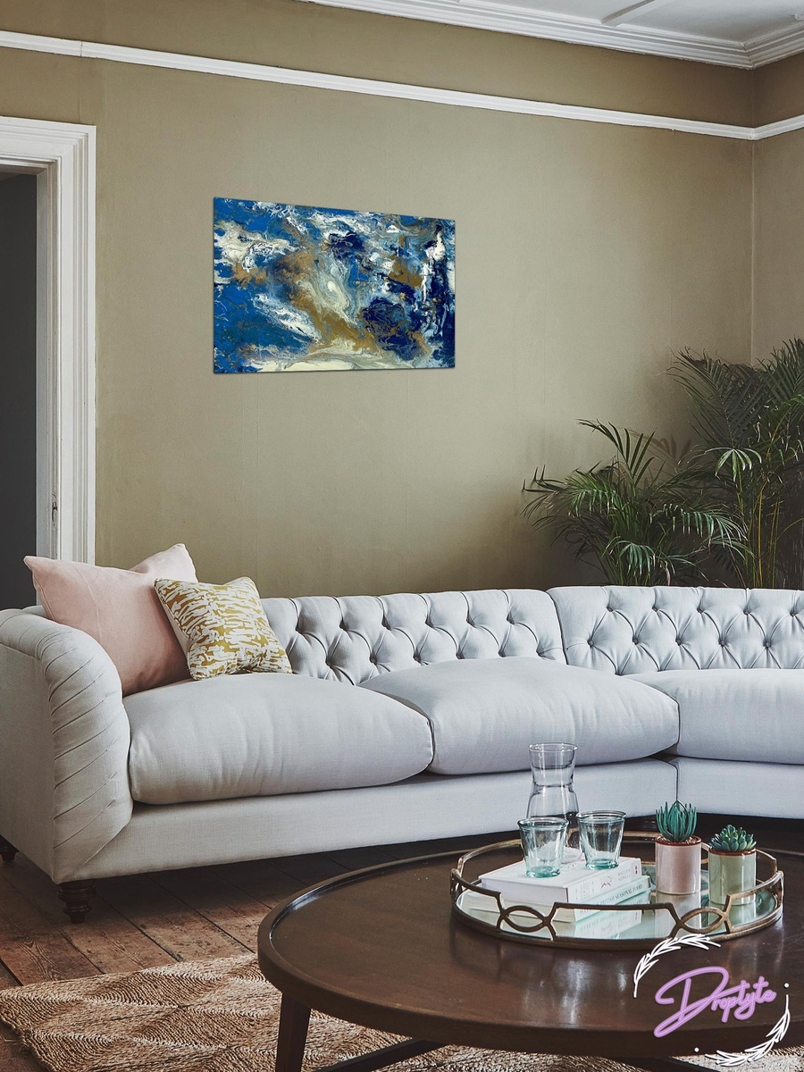 Multicolor Abstract Painting Decorative Wall Art, 60cm x 40cm