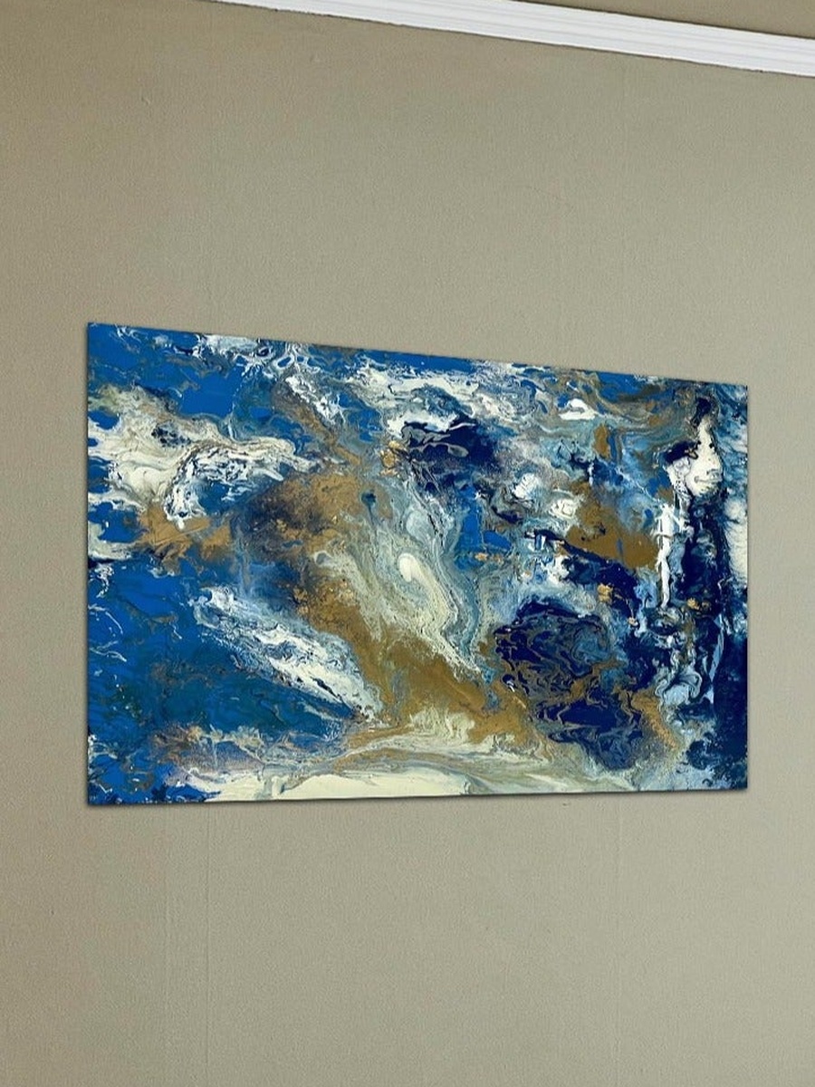Multicolor Abstract Painting Decorative Wall Art, 60cm x 40cm