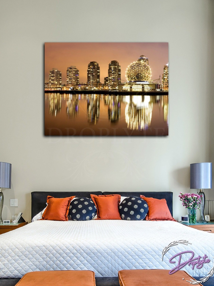 Beautiful Buildings Wall Art Canvas with Wooden Frame, 40cm x 30cm