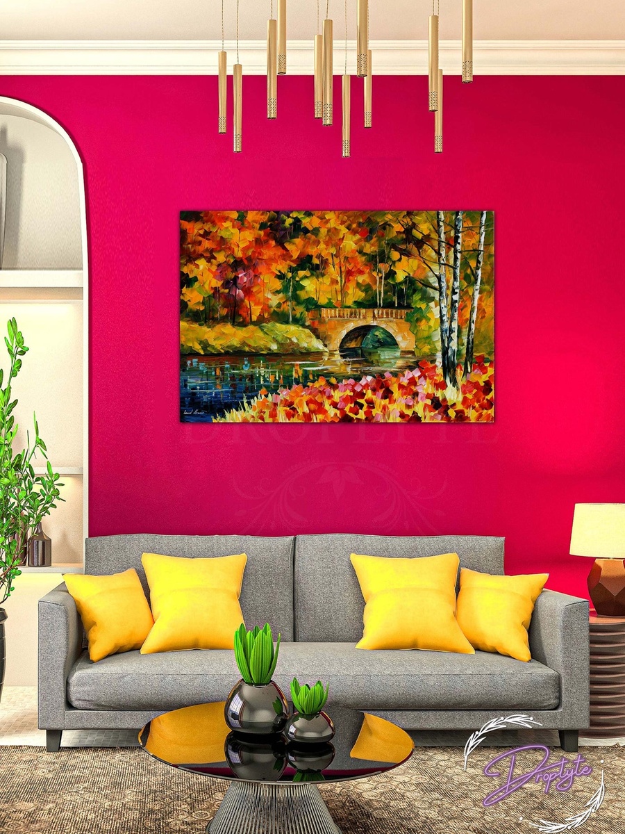 Beautiful 3D Bridge Painting Decorative Wall Art, 60cm x 40cm
