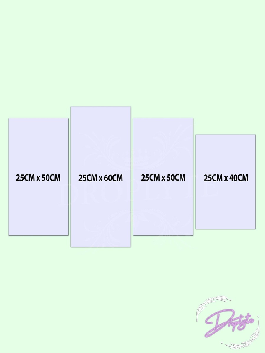4-Piece Colorful Woman Painting Decorative Wall Art 100cm x 60cm