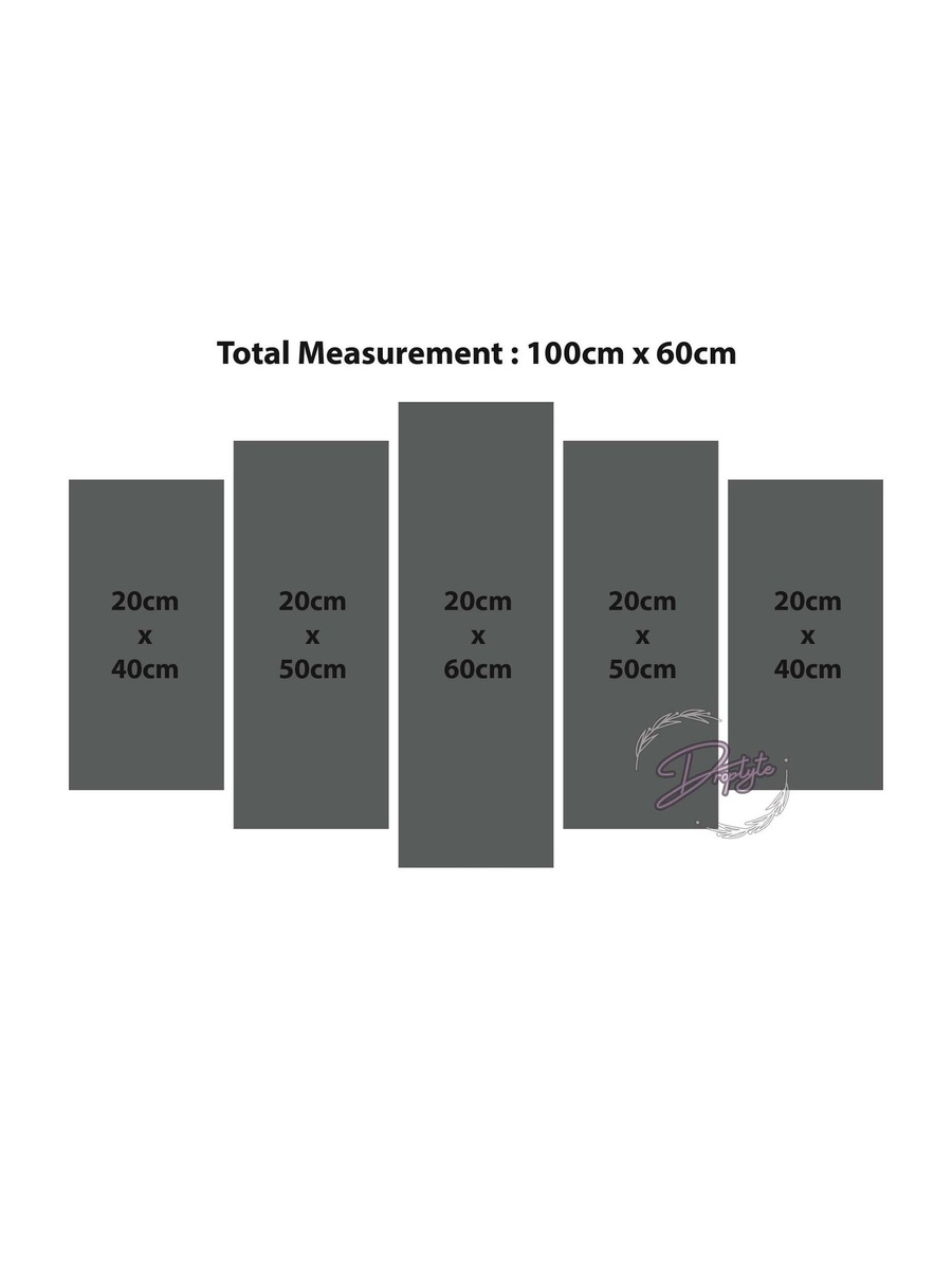 5-Piece Hacker Wall Art Wall Decor Card Board MDF Home Decor
