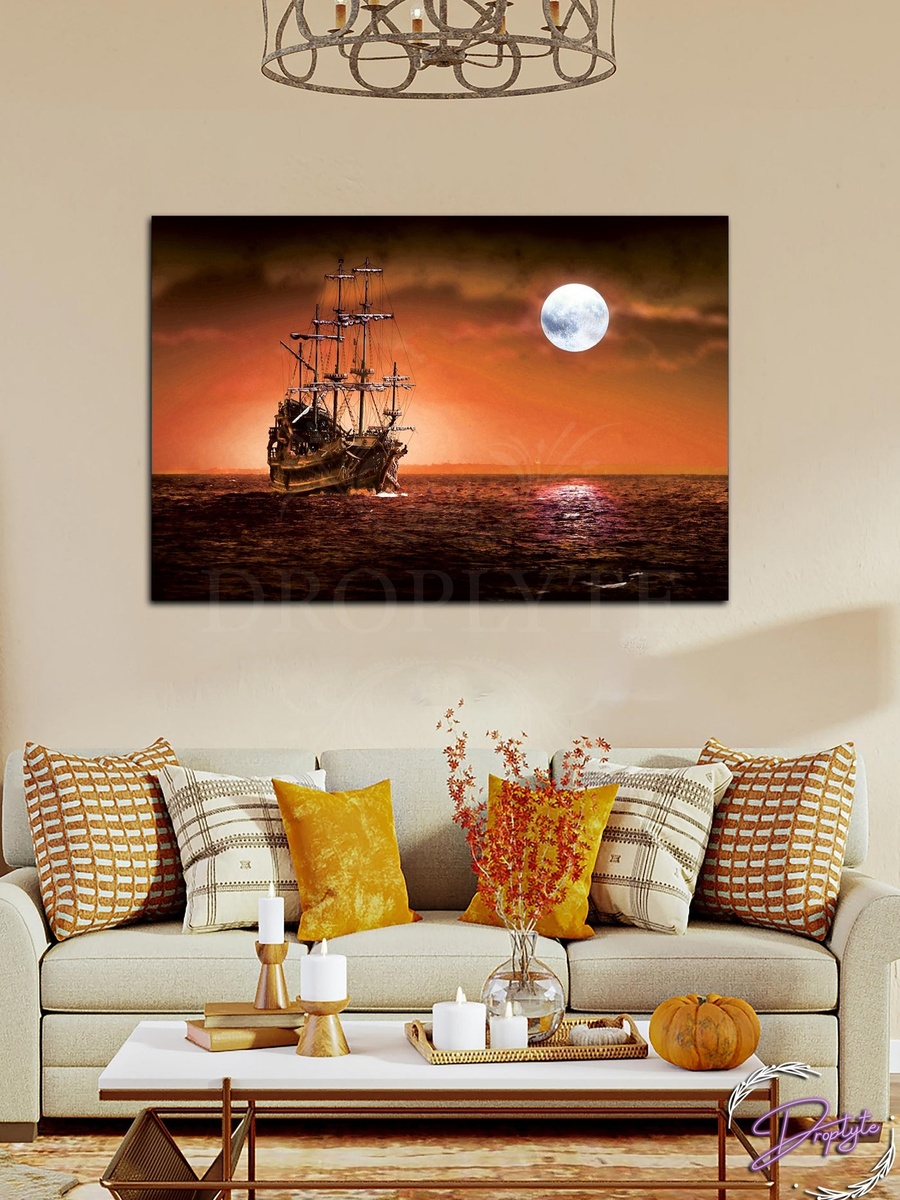 Beautiful Nature Wall Art Canvas with Wooden Frame, 60cm x 40cm