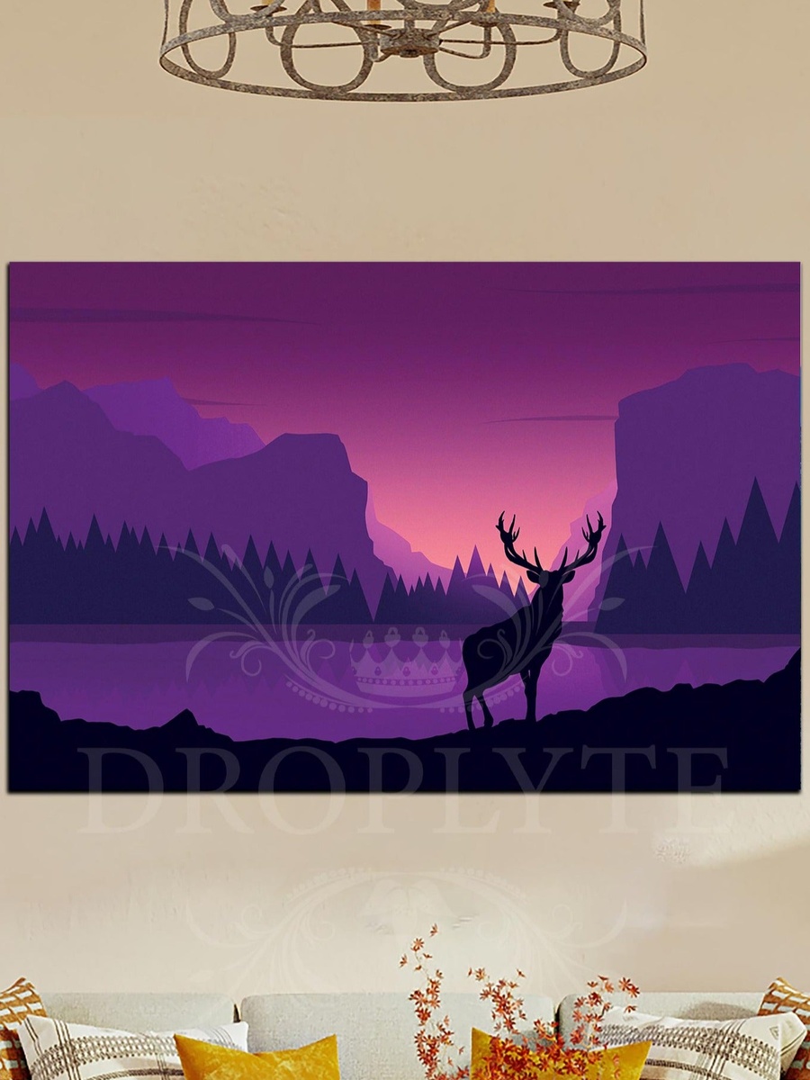 Beautiful Nature Wall Art Canvas with Wooden Frame, 60cm x 40cm