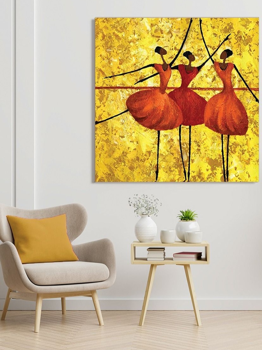 Arabesque Ballet Wall Art Design and Painting Card Board MDF 30 cm x 30 cm