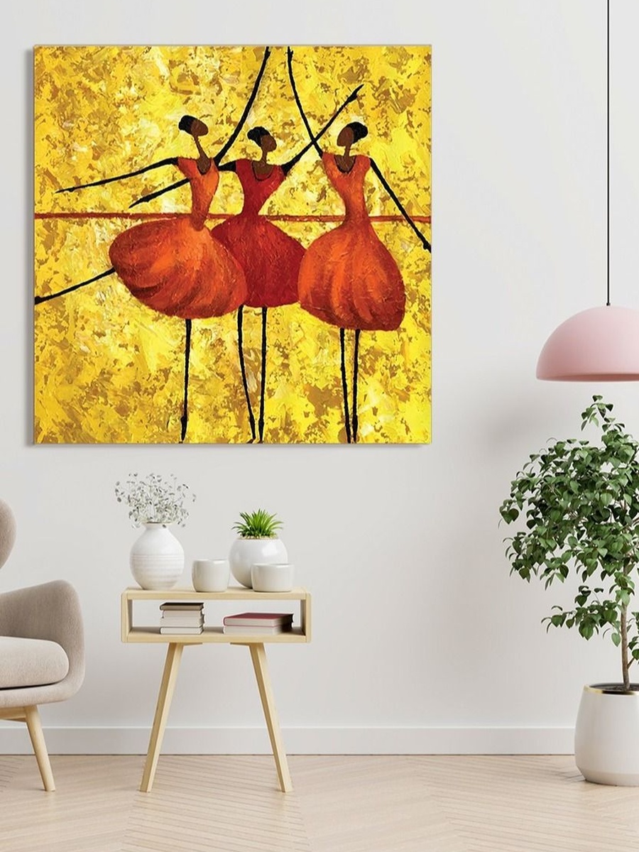 Arabesque Ballet Wall Art Design and Painting Card Board MDF 30 cm x 30 cm