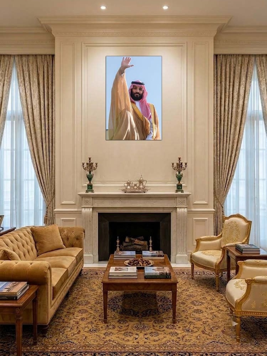 Prince Mohammed Bin Salman Wall Art, 60 x 40 cm