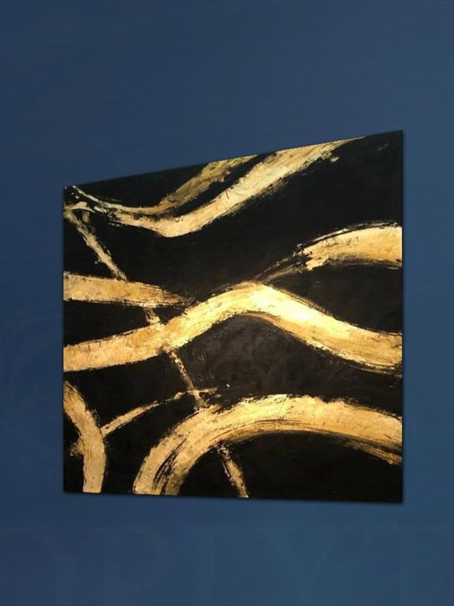 Multicolor Abstract Painting Canvas Decorative Wall Art, 30cm x 30cm
