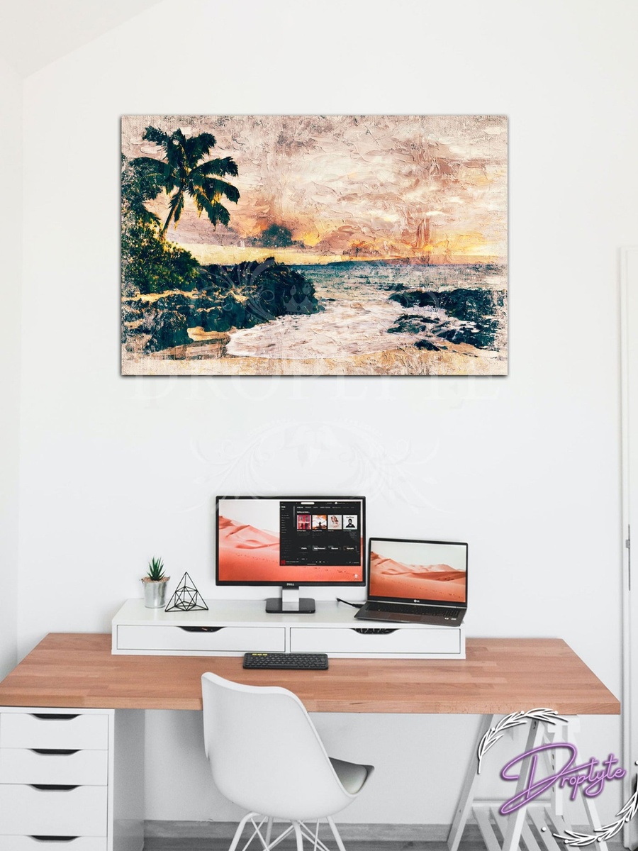 Beautiful Beech Painting Decorative Wall Art, 60cm x 40cm