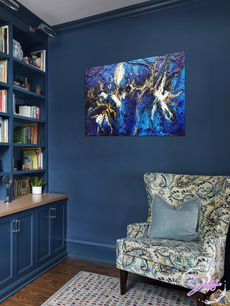 Multicolor Abstract Painting Decorative Wall Art, 60cm x 40cm