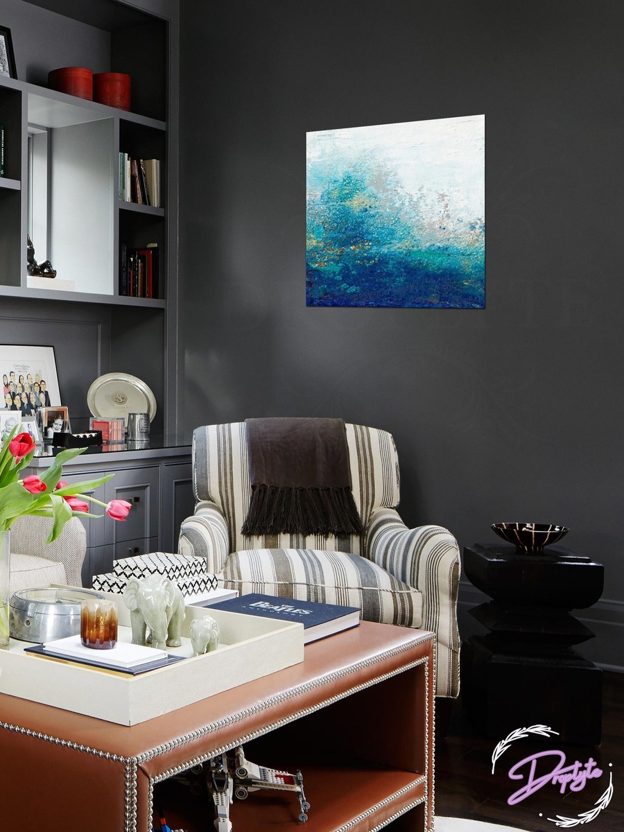 Multicolor Abstract Painting Decorative Wall Art, 50cm x 50cm