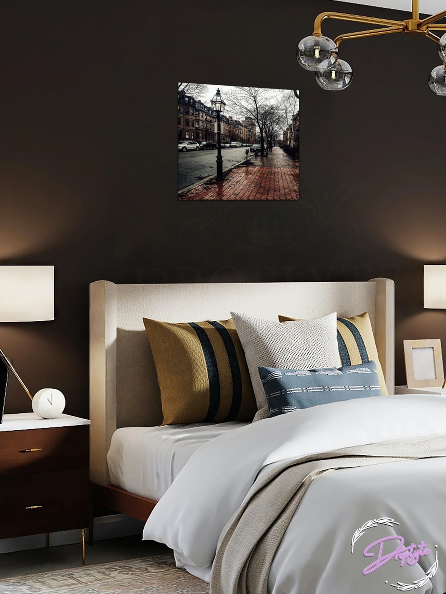 City Street View Decorative Wall Art, 30cm x 30cm