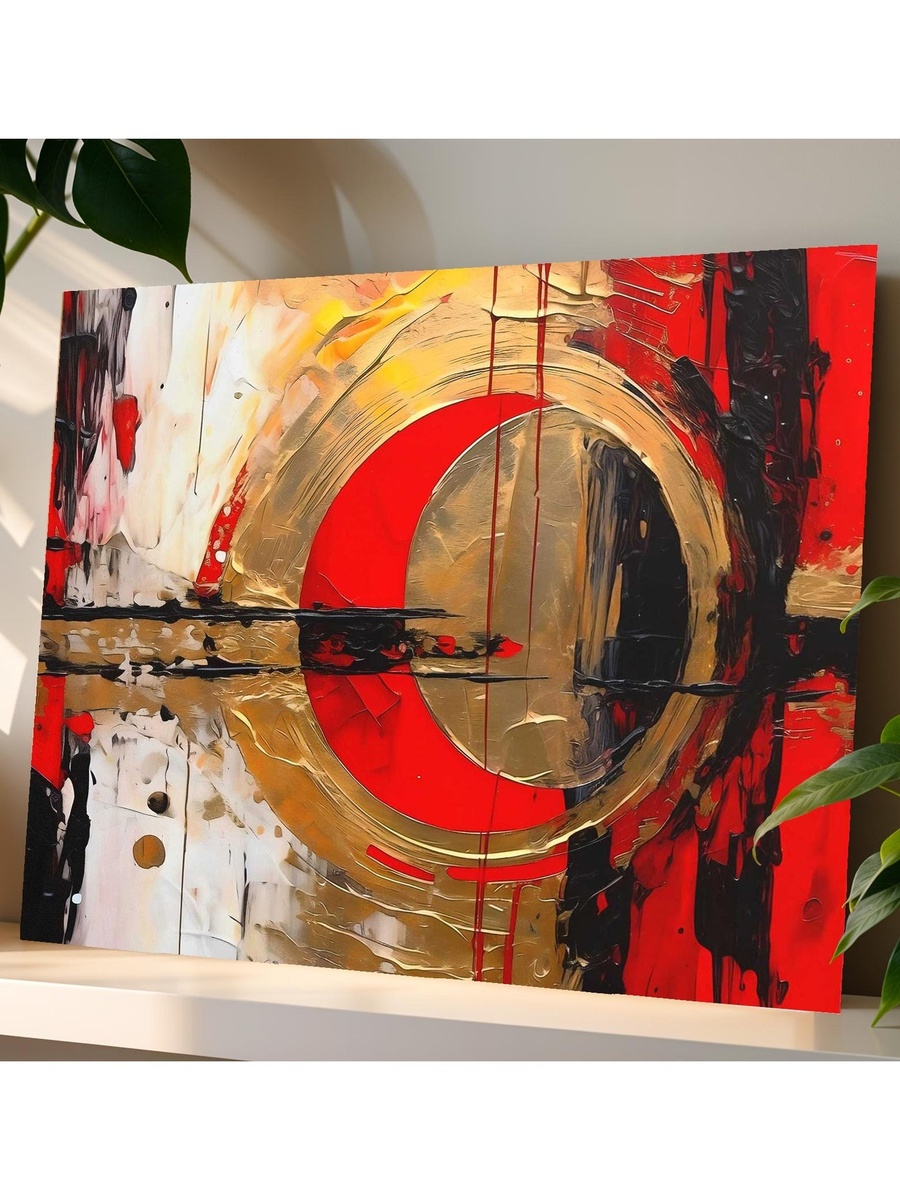 Multicolor Abstract Painting Decorative Wall Art, 60cm x 40cm