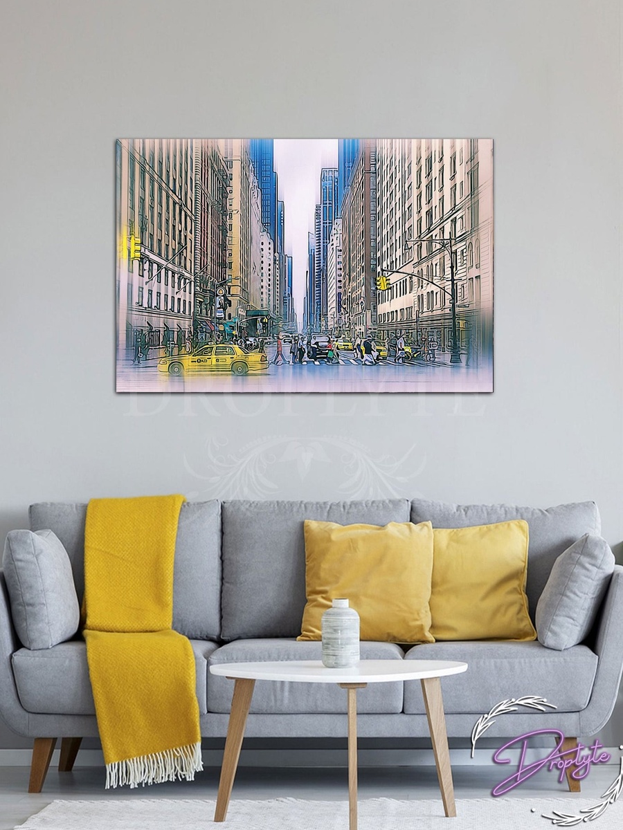 Beautiful City View Painting Decorative Wall Art, 60cm x 40cm
