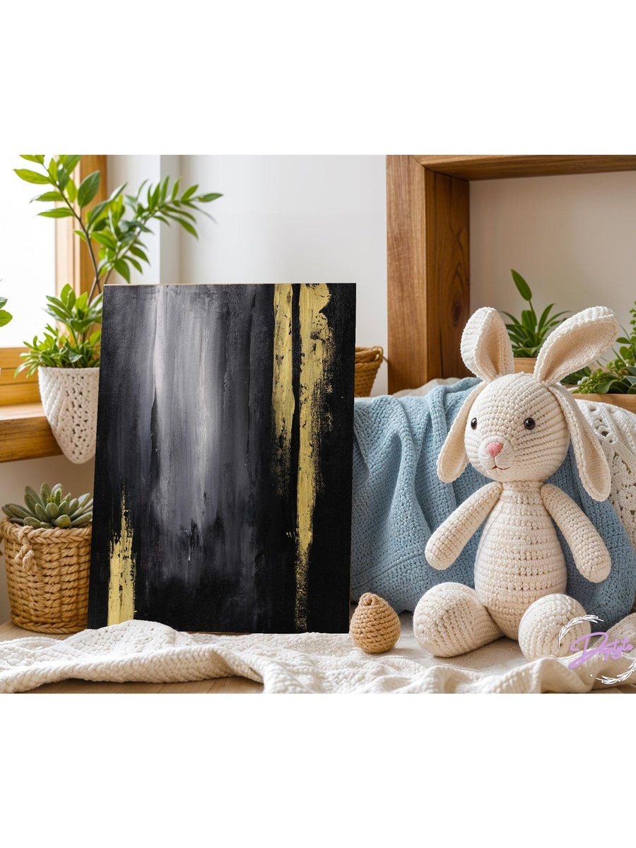 Abstract Painting Framed Canvas Wall Art, 40cm x 60cm