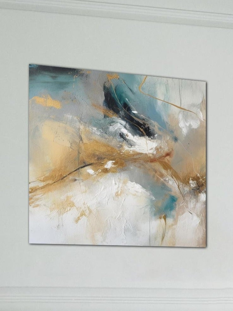 Multicolor Abstract Painting Decorative Wall Art, 30cm x 30cm