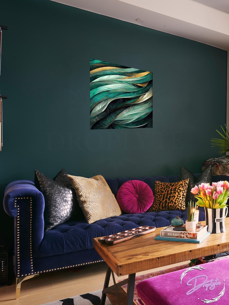 Multicolor Abstract Painting Canvas Wall Art, 50cm x 50cm