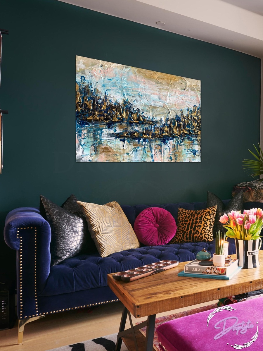 Multicolor Abstract Painting Decorative Wall Art, 60cm x 40cm