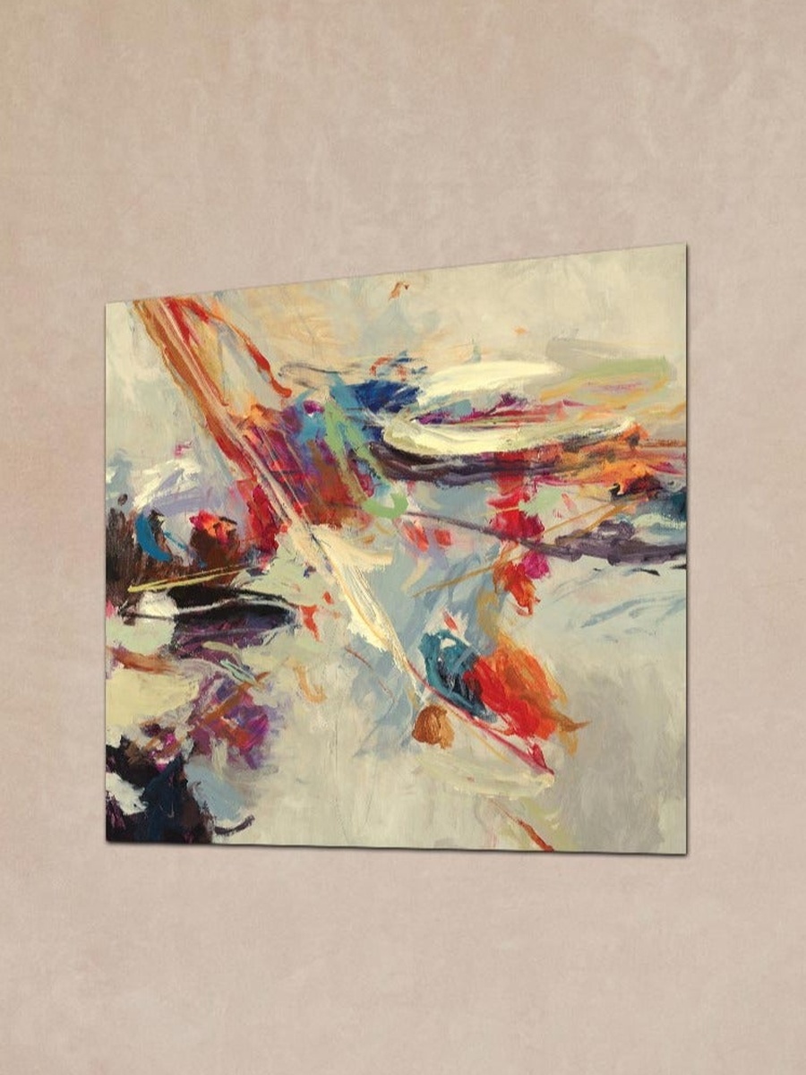 Multicolor Abstract Painting Decorative Wall Art, 50cm x 50cm