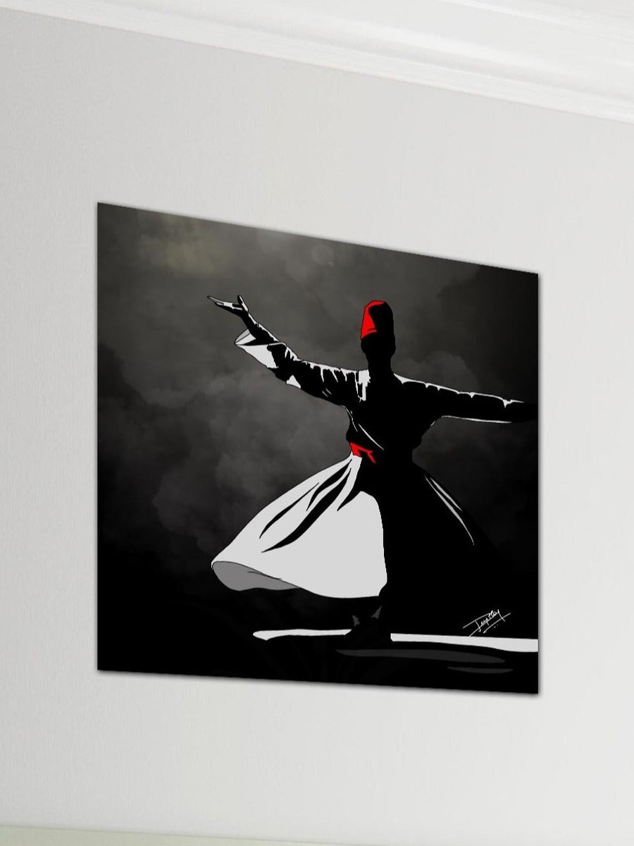 Sufi Dervish Canvas Wall Art, 50cm x 50cm