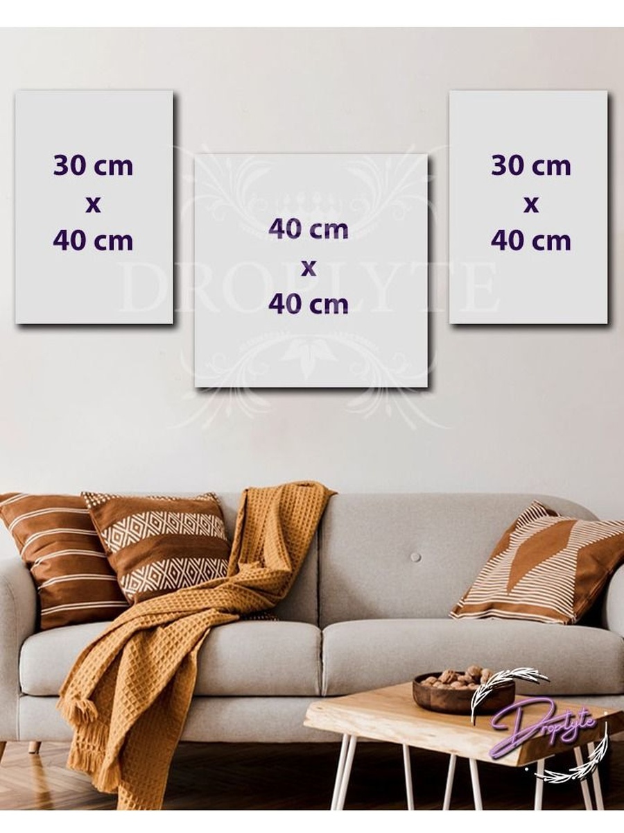 3-Piece Beautiful Vintage street Wall Art Wall Decor Card Board MDF Home Decor