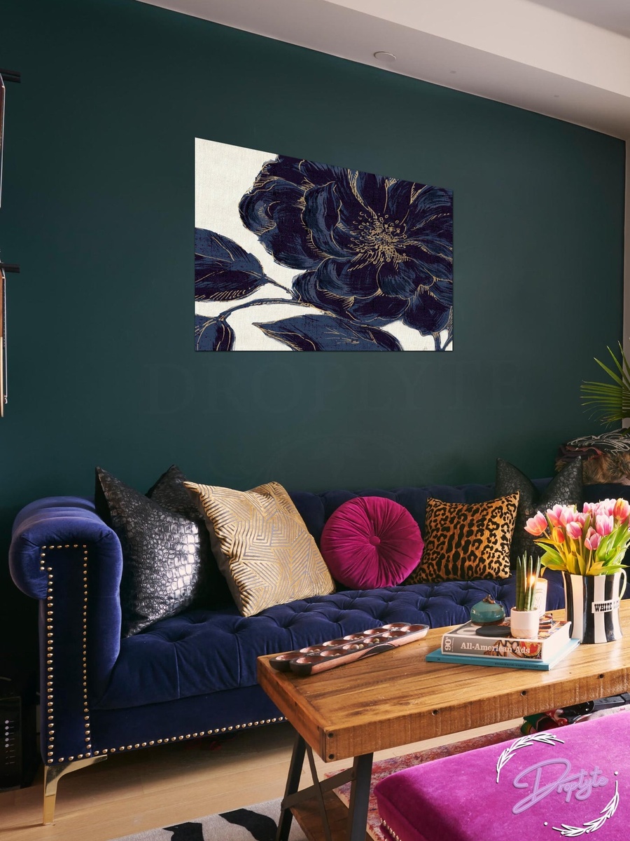 Multicolor Abstract Flower Painting Decorative Wall Art, 60cm x 40cm