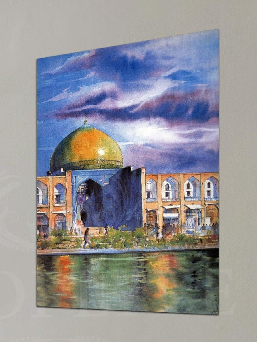 Dome of the Rock Al-Aqsa Palestine Islamic Decorative Wall Art, 40cm x 60cm