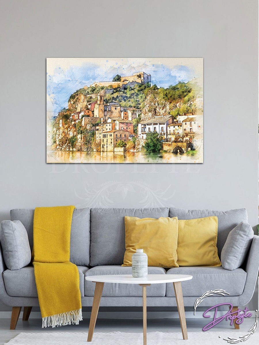 Beautiful City View Painting Decorative Wall Art, 60cm x 40cm