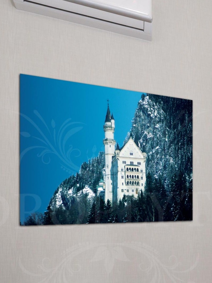 Beautiful Building Wall Art Canvas with Wooden Frame, 40cm x 30cm