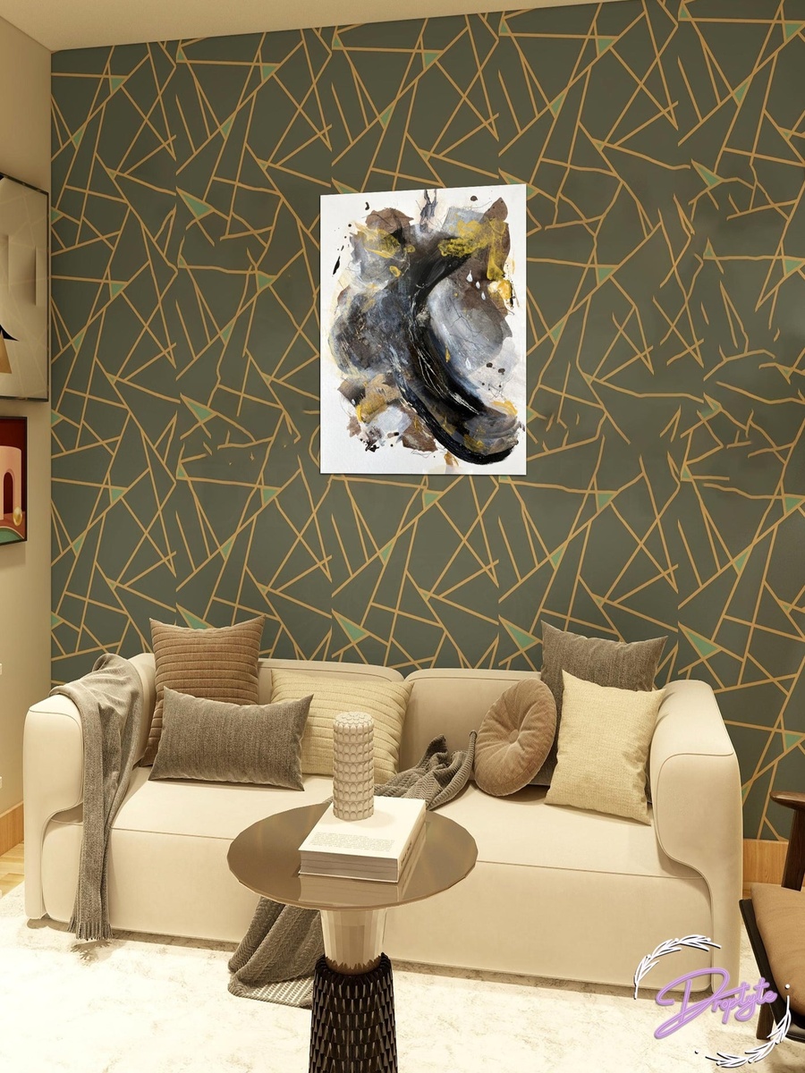Multicolor Abstract Painting Decorative Wall Art, 40cm x 60cm