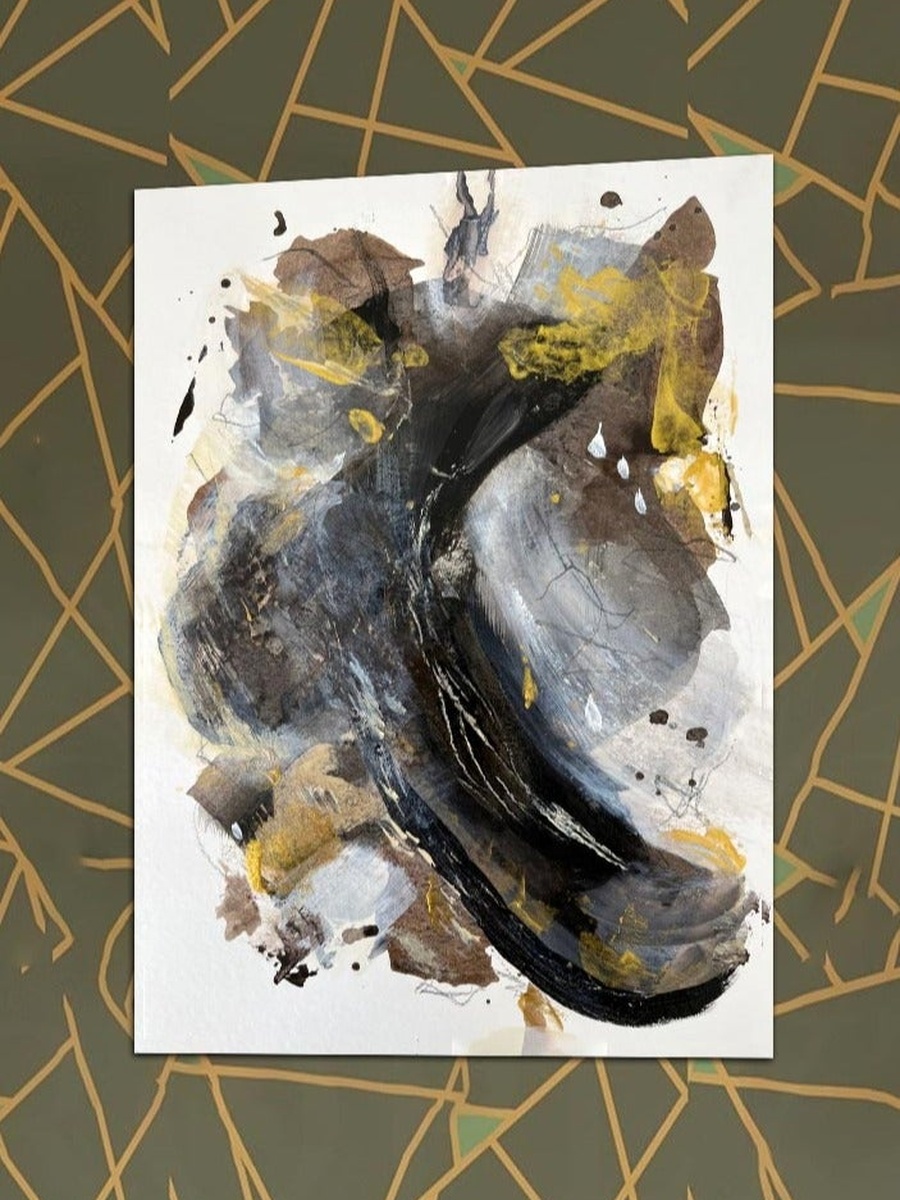 Multicolor Abstract Painting Decorative Wall Art, 40cm x 60cm